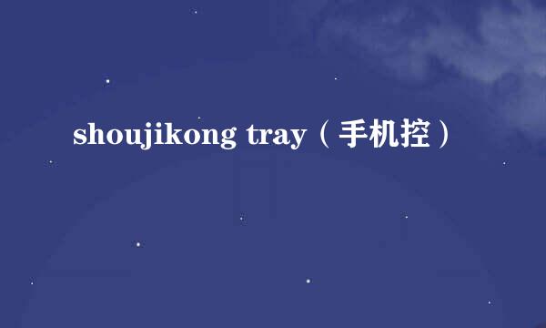 shoujikong tray（手机控）