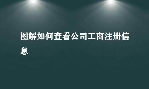 图解如何查看公司工商注册信息