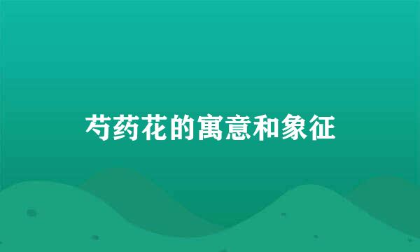 芍药花的寓意和象征