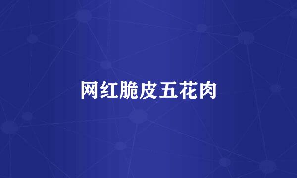 网红脆皮五花肉