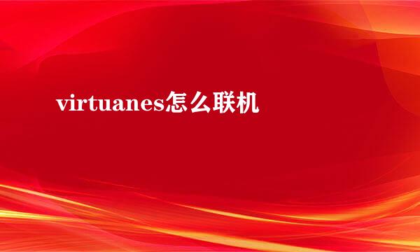 virtuanes怎么联机