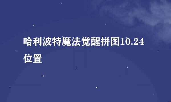 哈利波特魔法觉醒拼图10.24位置