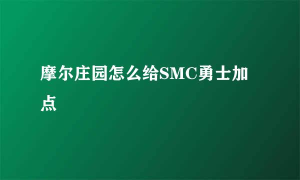 摩尔庄园怎么给SMC勇士加点