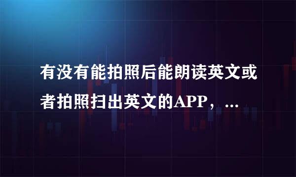 有没有能拍照后能朗读英文或者拍照扫出英文的APP，朗读英文并能翻译的