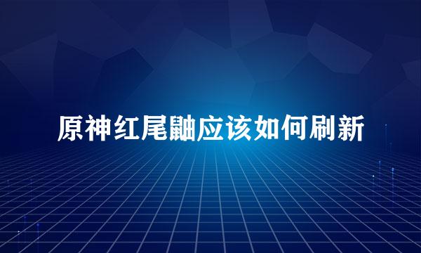 原神红尾鼬应该如何刷新