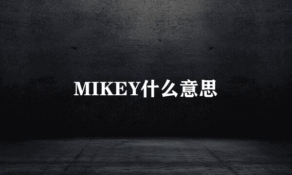 MIKEY什么意思