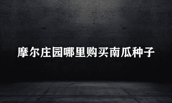 摩尔庄园哪里购买南瓜种子