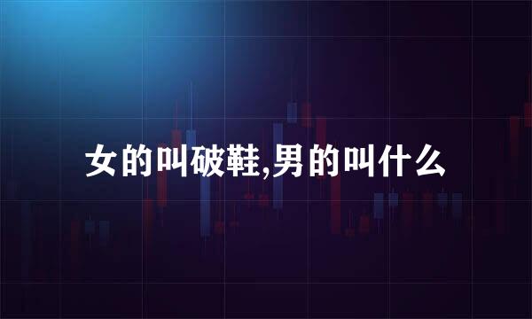 女的叫破鞋,男的叫什么