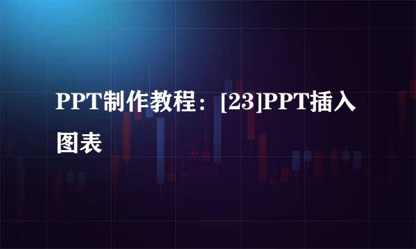 PPT制作教程：[23]PPT插入图表