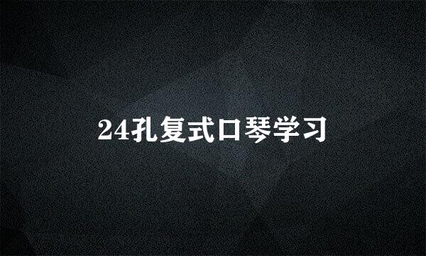 24孔复式口琴学习