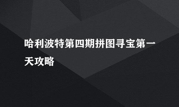 哈利波特第四期拼图寻宝第一天攻略
