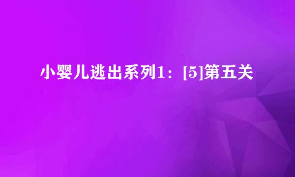 小婴儿逃出系列1：[5]第五关