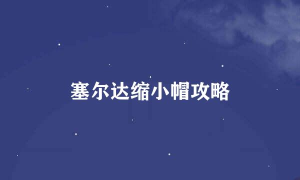 塞尔达缩小帽攻略