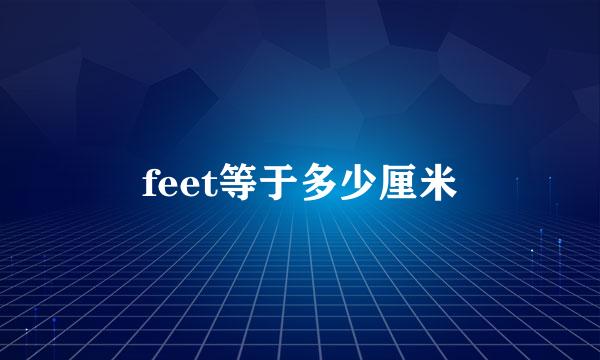 feet等于多少厘米