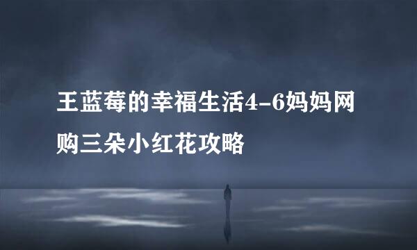 王蓝莓的幸福生活4-6妈妈网购三朵小红花攻略