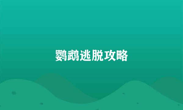 鹦鹉逃脱攻略