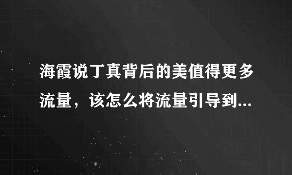 海霞说丁真背后的美值得更多流量，该怎么将流量引导到正确的方向上？