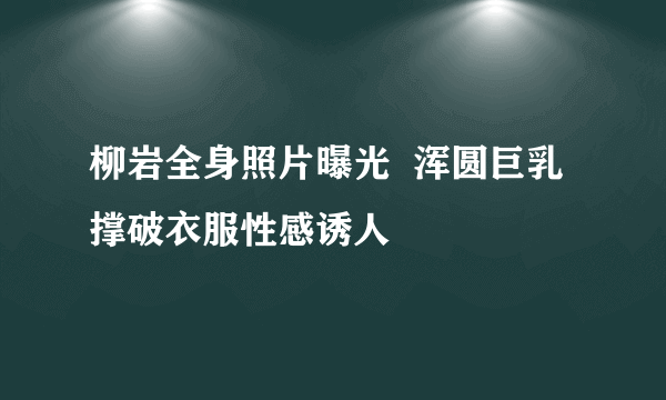 柳岩全身照片曝光  浑圆巨乳撑破衣服性感诱人
