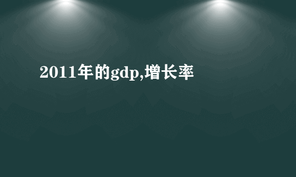 2011年的gdp,增长率