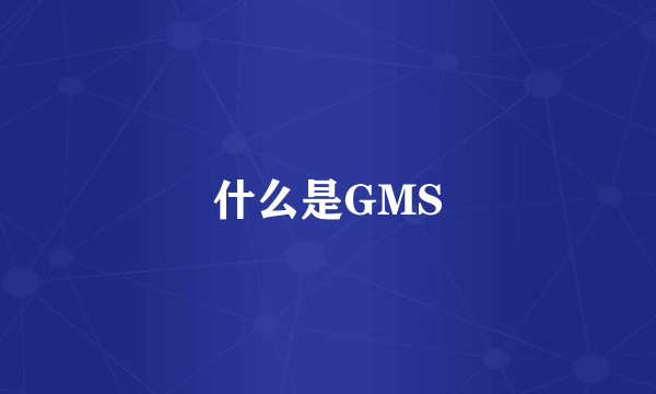 什么是GMS