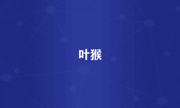 叶猴