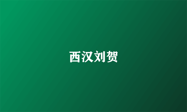 西汉刘贺