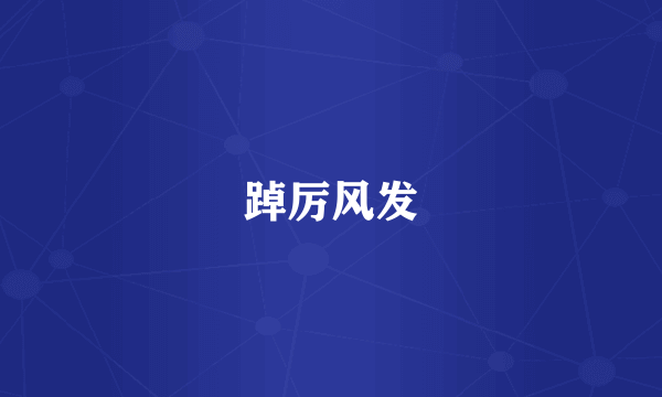 踔厉风发