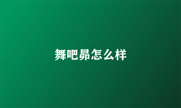 舞吧昴怎么样