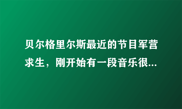 贝尔格里尔斯最近的节目军营求生，刚开始有一段音乐很好听，有人知道是什么名字吗？？