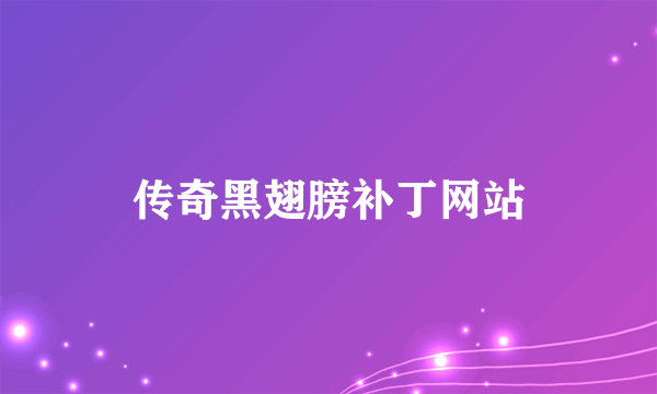 传奇黑翅膀补丁网站