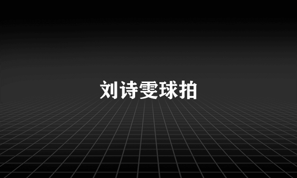 刘诗雯球拍