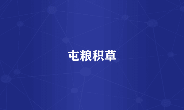 屯粮积草