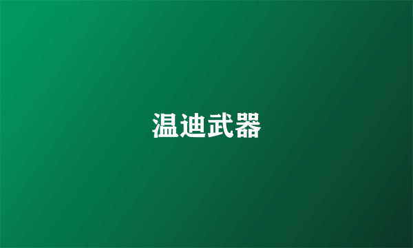 温迪武器
